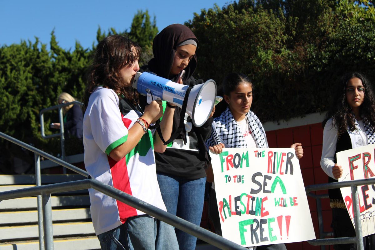 Students organize walkout demanding cease fire in the Middle East